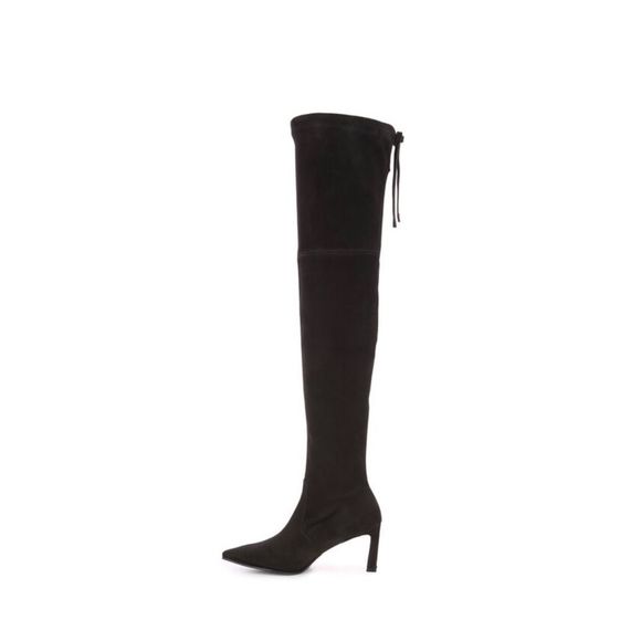 Stuart Weitzman Shoes - STUART WEITZMAN NATALIA 75 THIGH HIGH BOOT BLACK SUEDE SIZE 7.5 NEW + dust bag
